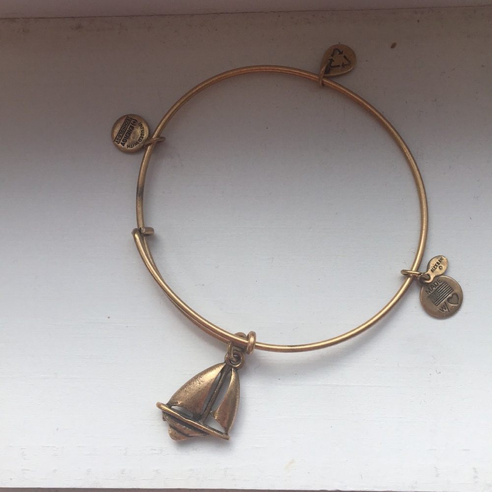 Alex and ani sailboat charm bracelet
